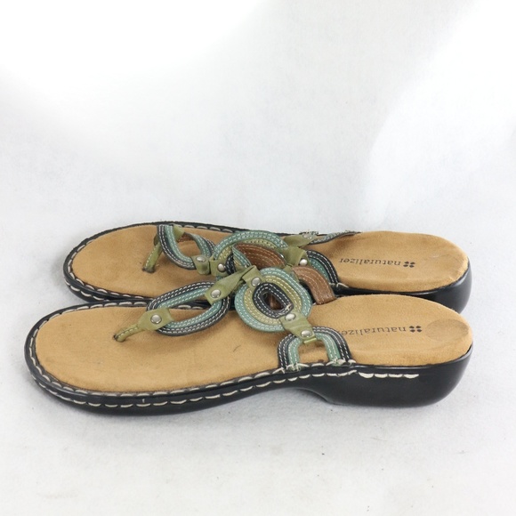 Naturalizer THEYER Leather Flip Flop Thong Sandals - Picture 4 of 8